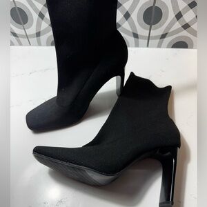 ZARA Black Fabric Sock Boots – Never Worn – Size 40